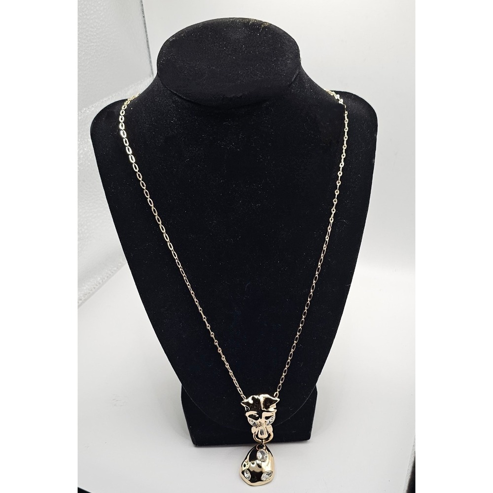 Park Lane Jewelry JAGUAR Goldtone Pendant Necklace W/ Crystal Accent 22" +3" - Picture 5 of 13